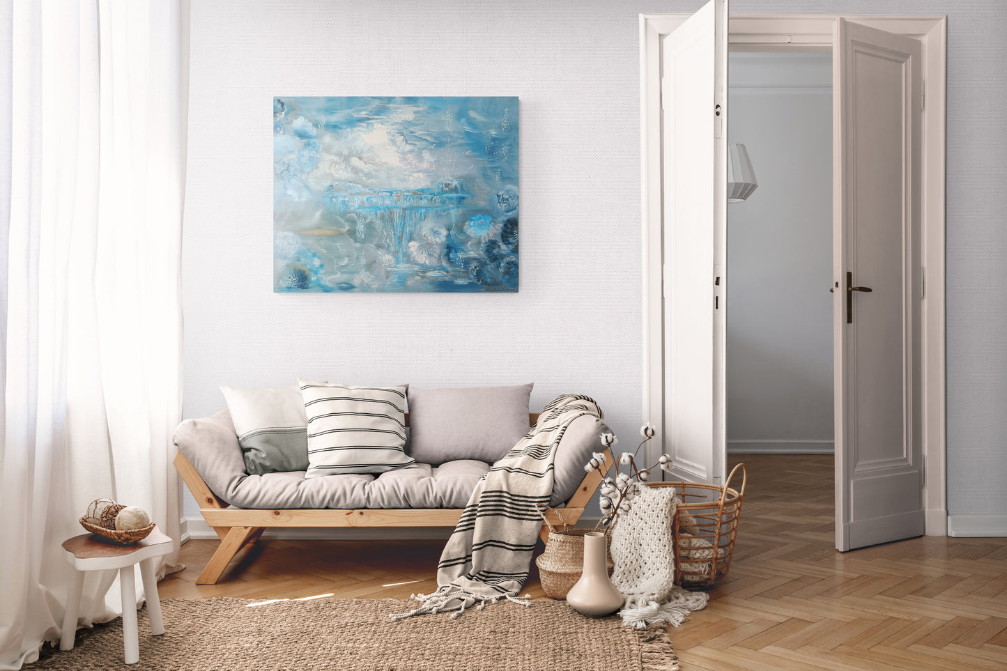 Tähtitaivaan putoukset (100 × 80x5)
