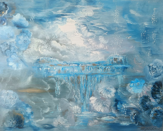 Tähtitaivaan putoukset (100 × 80x5)